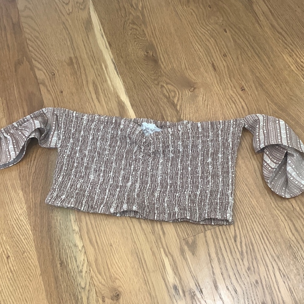 Off the shoulder crop top